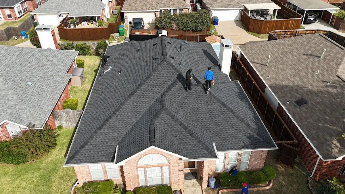 Commercial Roofing work in progress on a San Juan Capistrano property